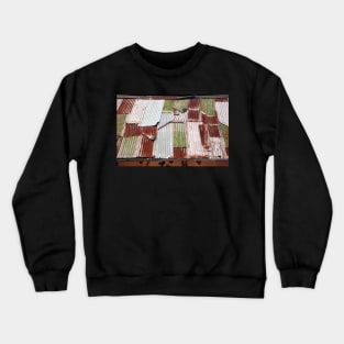 Corrugated Iron Patchwork Crewneck Sweatshirt